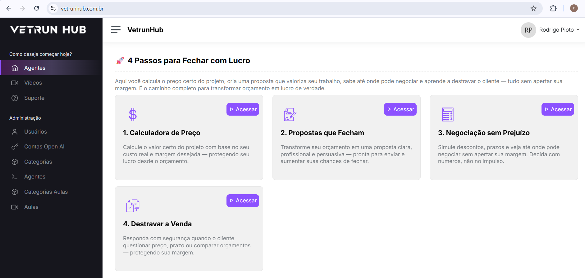 Dashboard Vetrun: 4 passos para fechar com lucro